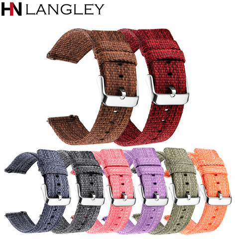 18/20/22/24 mm Width Quick Release Watch Band General Common Use Fine Woven nylon Watch Bands Strap ► Photo 1/6