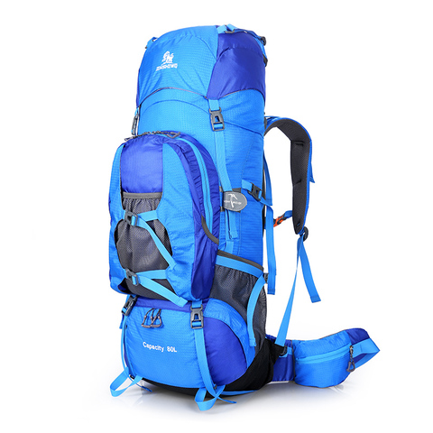 80L Large Outdoor Backpack Climbing Backpacks Hiking Big Capacity Rucksacks Sport Bag Travel Bag Mountain Men Waterproof  Bags ► Photo 1/6