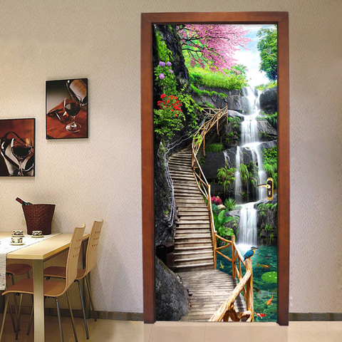3D Wallpaper Chinese Style Waterfalls Nature Landscape Door Sticker Photo  Wall Murals PVC Self Adhesive Waterproof 3D Home Decor - Price history &  Review | AliExpress Seller - Bestyle Home Decor Co.,Ltd |