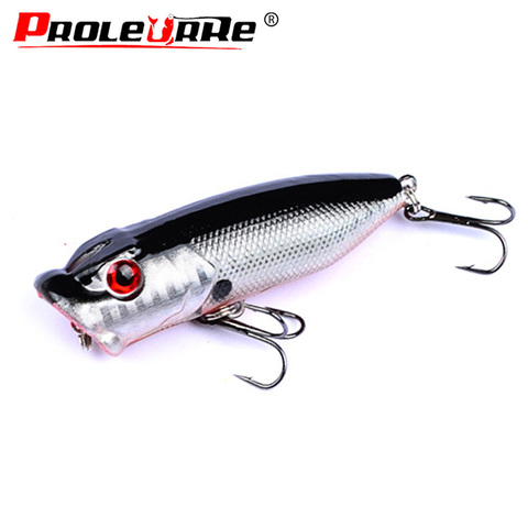 Proleurre Popper Fishing Lures 65mm 12g Bait Crankbait 3D Eyes Top Water Swimming Wobblers Isca Poper Pesca fishing tackle ► Photo 1/6