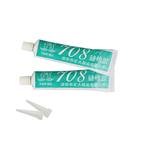 2PCS 708 Silicone Rubber Sealant Electronic Positioning Adhesive Insulating Organic Sealant White 45g For Electronic Industry ► Photo 1/4