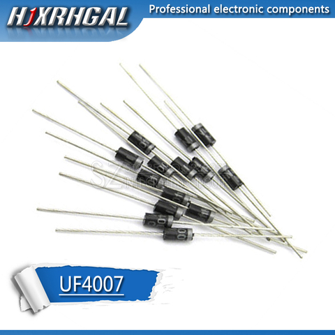 100pcs Rectifier Diode 1A 1000V DO-41 UF4007 hjxrhgal ► Photo 1/1