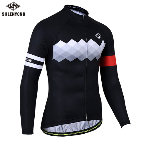 SIILENYOND 2022 Pro Cycling Jersey Long Sleeve Mountain Bicycle Cycling Clothing Quick Dry Breathable MTB Bike Cycling Clothes ► Photo 1/6
