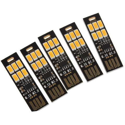 5Pcs 6-LED Night Light Soshine USB Power 1W 5V Touch Dimmer Warm White Light New Dropshipping ► Photo 1/1