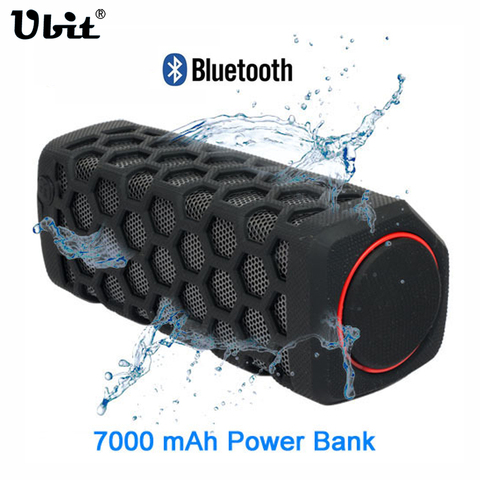 Ubit 10W Sports Outdoor Waterproof Portable Bluetooth Wireless Speakers Bike Sound Box With 7000mA Power Bank Loudspeakers ► Photo 1/1