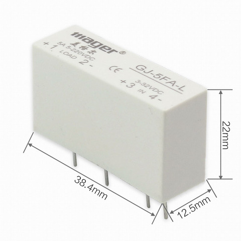 Free shipping 2pc High quality Mager SSR DIP DC-DC Single solid state relay DC control DC GJ-5FA-L 5A 24V ► Photo 1/2