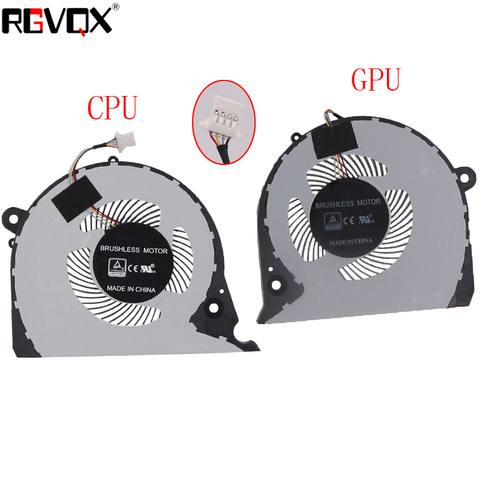 NEW ORIGINAL CPU GPU COOLING FAN FOR Dell Inspiron G7 15-7000 7577 7588 G5-5587 P72F cooler fan 2JJCP FJQS DC5V 0.5A FJQT ► Photo 1/1