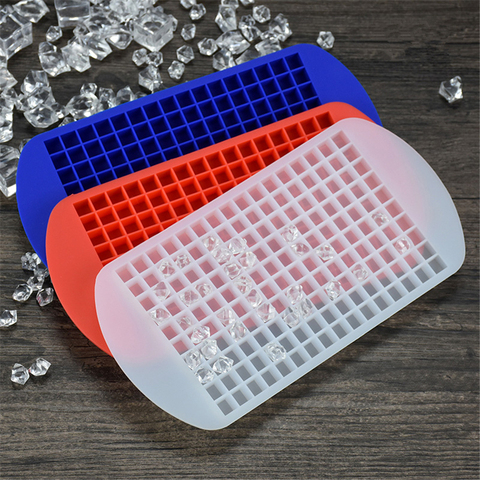 160 Grids Ice Mold  Silicone Ice Cube Tray Mould Shape Ball Small Ice Cube Mold Square Shape Silicone Ice Cubes Maker ► Photo 1/6