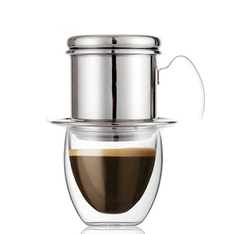 ROKENE Coffee Filter Press, Stainless Steel Vietnamese Coffee Filter Set Best Coffee Dripper for Home/Kitchen/Office/Outdoor ► Photo 1/6
