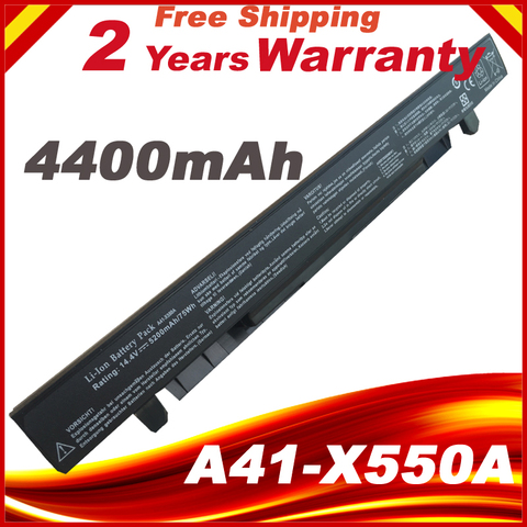 8Cells 4400mAh Laptop battery For Asus x552m  A41-X550A  A41-X550 ► Photo 1/3