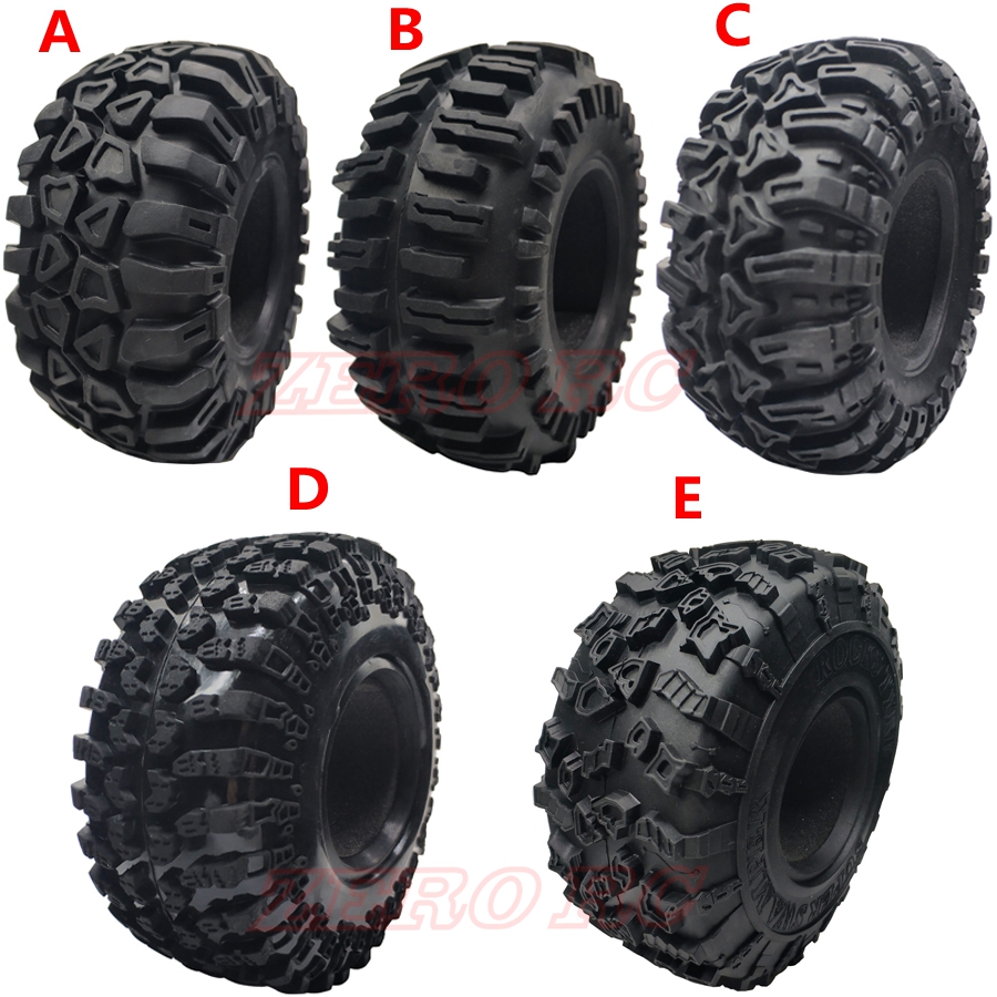 INJORA 2.2inch Crawler Tires 4Pcs RC Rubber Tyre Set Wheel Tires for 1/10 RC Rock Crawler Axial SCX10 RR10 Wraith