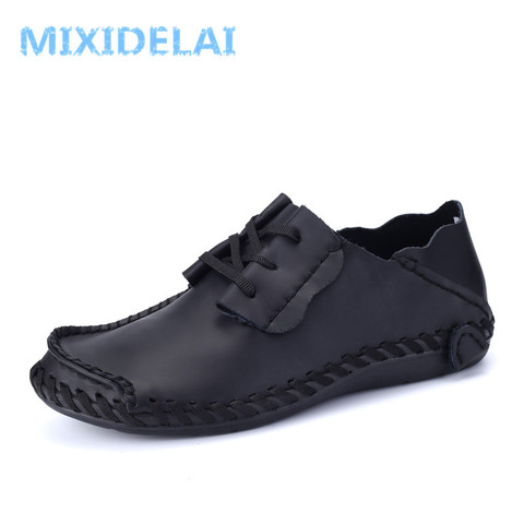 Men Leather Shoes Casual 2022 Autumn Fashion Shoes For Men Designer Shoes Casual Breathable Big Size Mens Shoes Comfort Loafers ► Photo 1/6