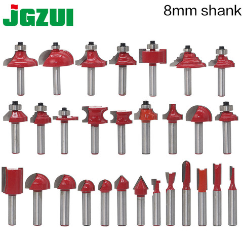 1pc 8mm Shank wood router bit Straight end mill trimmer cleaning flush trim corner round cove box bits tools Milling Cutte ► Photo 1/6
