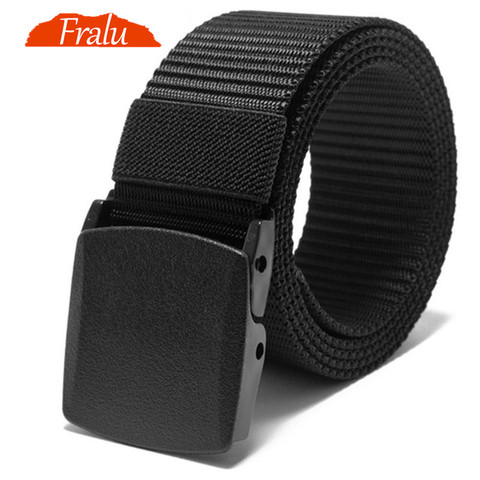 FRALU Automatic Buckle Nylon Belt Male Army Tactical Belt Mens Military Waist Canvas Belts Cummerbunds High Quality Strap ► Photo 1/6