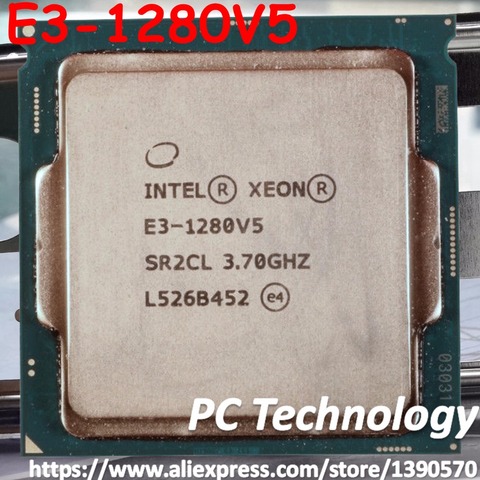 Original Intel Xeon E3-1280V5 SR2LC CPU 3.70GHz 8M 80W LGA1151 E3-1280 V5 Quad-core E3 1280 V5 processor E3 1280V5 Free shipping ► Photo 1/1