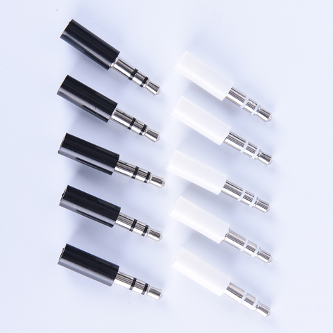 10pcs 3.5mm Stereo Headset Plug With Tail 3 Pole 3.5mm Audio Plug Jack Adaptor Connector For Phone ► Photo 1/4