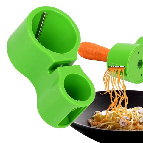 Vegetable Slicer Portable Spiralizer Handheld Spiralizer Peeler Stainless  Steel Spiral Slicer for Potatoes Zucchini Spaghetti