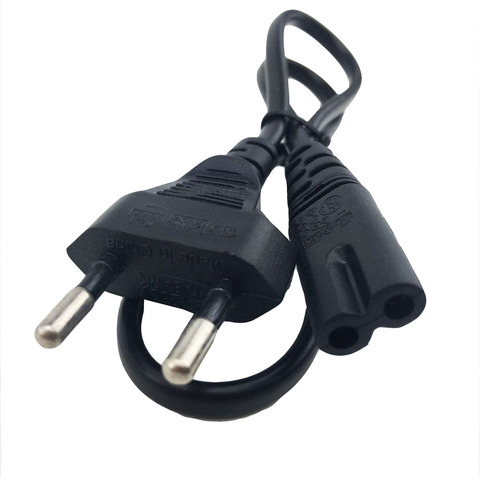 EU Power cable cord  Figure 8 C7 to Euro Eu European 2 pin AC Plug power cable cord for cameras,printers,notebook etc ► Photo 1/4