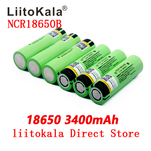 2022 LiitoKala new original NCR18650B 34B 3.7V 18650 3400mAh rechargeable lithium battery  flashlight battery ► Photo 1/6