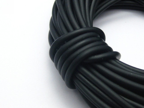 10 Meter Black 3mm Solid Rubber Jewelry Cord String for Pendants ► Photo 1/1