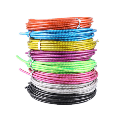 3 m Spare Rope Replaceable Wire Cable Speed Jump Ropes Crossfit Workout Skipping Rope Training Fitness Equipments ► Photo 1/6
