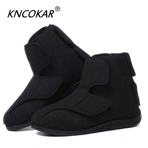 KNCOKAR High Help Before And After Widening Can Adjust Cloth Shoe Diabetic Foot Pronation Deformation Fat Foot Shoe x1081 ► Photo 1/6