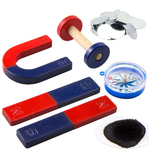 1 Set of Teaching Neodymium Magnet Educational Toy Spring Ring Magnetic Powder Iron Piece for Children Teaching Magnet ► Photo 1/6