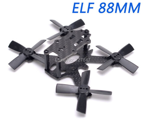ELF X2 88mm 88 Micro Frame Combo Carbon Fiber FPV Racing Frame Kit 1935 propeller For RC Multirotor Model 1103 / 1104 Motor ► Photo 1/6