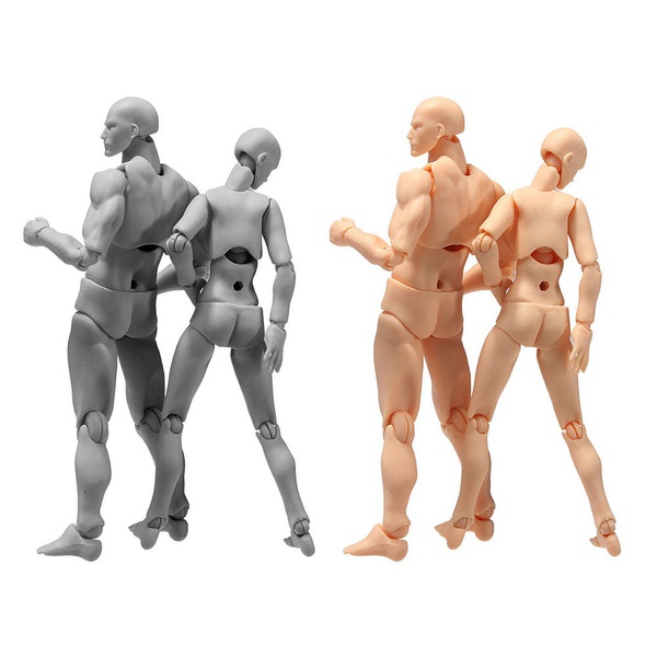 Review: Figma Archetype-She Flesh Ver. And S.H.Figuarts Body-Chan Pale  Orange Color Ver.