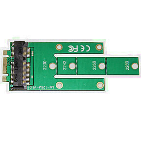 M.2 B key SSD to MSATA MINI PCIE Adapter Converter Card for NGFF 22x30mm 22x42mm 22x60mm 22x80 SSD ► Photo 1/3