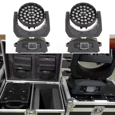 flight case led zoom wash 36x12w rgbw 4in1 moving head light 36x18w rgbwa uv 6in1 moving stage light ► Photo 1/6