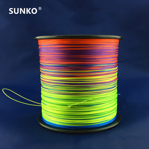 8strands 300M SUNKO Brand Japanese Multifilament PE Material colorful Braided Fishing Line18 30 40 50 60 70 80 100 120 140 160LB ► Photo 1/1