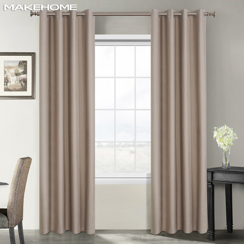 Darkening Solid Blackout Curtains Soundproof Treatment Blinds Finished Drapes Window Modern Curtains for Bedroom Living Room ► Photo 1/6