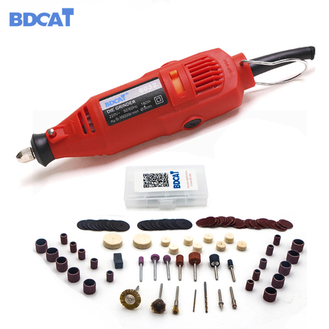BDCAT 180W Electric Dremel Mini Drill polishing machine Variable Speed Rotary Tool with 106pcs Power Tools accessories ► Photo 1/4