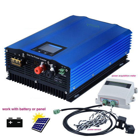 1200W Grid Tie Inverter with limiter,LCD display Battery Discharge Mode Solar Panel Grid Tie Miscro Inverter ► Photo 1/1
