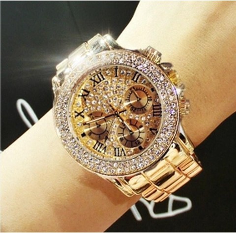 2022 New Women Rhinestone Watches Lady Dress Women watch Diamond Luxury brand Bracelet Wristwatch ladies Crystal Quartz Clocks ► Photo 1/1