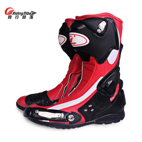 PRO-BIKER Microfiber Leather Motorcycle Boots Men SPEED Racing SUV Boots High Help Motocross Riding Motorboat B1002 ► Photo 1/6