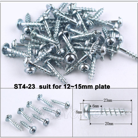 100pc/lot Self-tapping Screw galvanized Self Tapping Screws for Pocket Hole Jig Inclined hole locator ► Photo 1/5