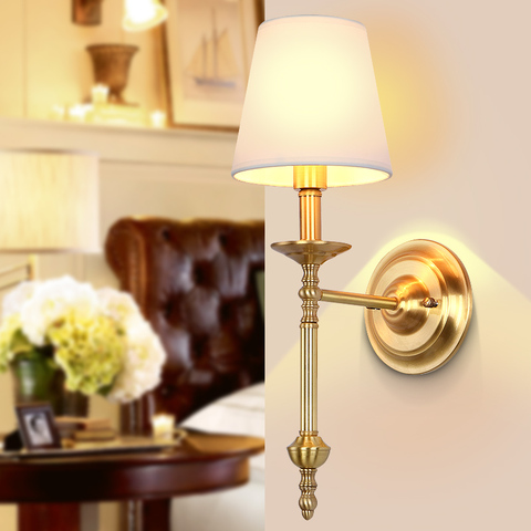 Arandela De Parede Copper Vintage Wall Lamp Lights For Home Living Room Home Lighting LED Wall Sconce Wandlamp ► Photo 1/6
