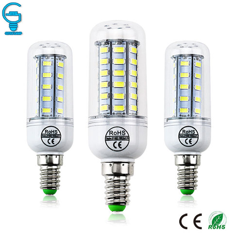 E14 LED Bulb 220V 110V LED Lamp 5730 SMD  LED Corn Bulb Light Chandelier Candle Lighting Warm Cold White For Home Decoration ► Photo 1/6