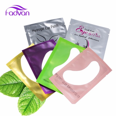 Fadvan 50/100 Pairs/Lot Patches False Eye lash Extension Under Eye Pads Lashes Stickers Patches MIX Set Lint Free Eye Tips Tools ► Photo 1/6