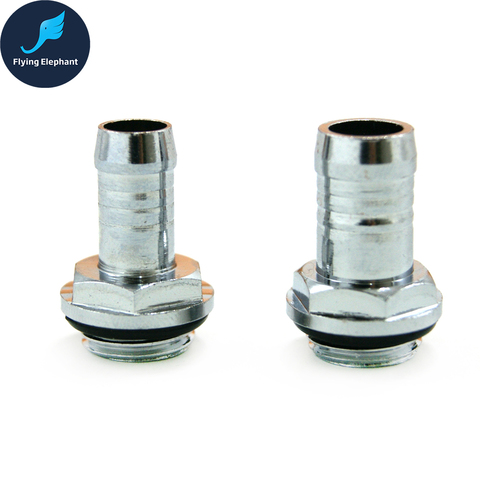 2 Pcs G1/4'' Flexible Hose Tubing Fitting,  Water Cooling Connector For ID 6-10mm, Soft Water Pipe Fitting ► Photo 1/6