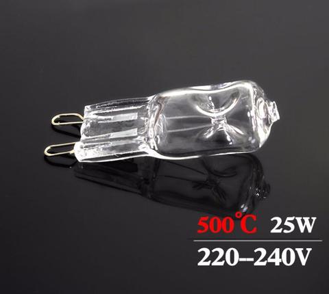 1pcs oven light bulb G9 high temperature bulb Steamer light G9 oven lighting bulb 220v-240v 25w 500 degrees ► Photo 1/3