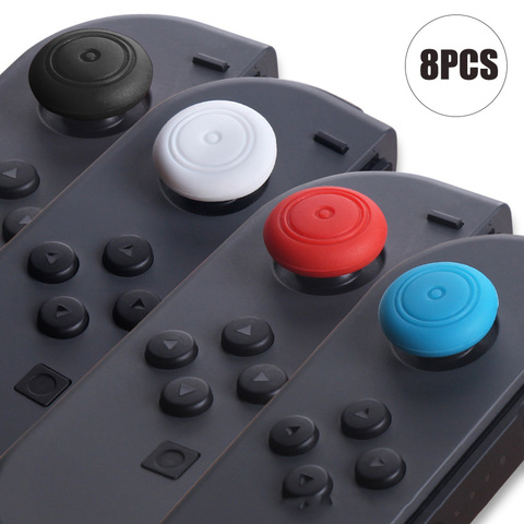 8PCS Replacement Silicone Thumbsticks Joystick Cap Cover For Nintend Switch Controller Protection silicone stick caps For Joycon ► Photo 1/5