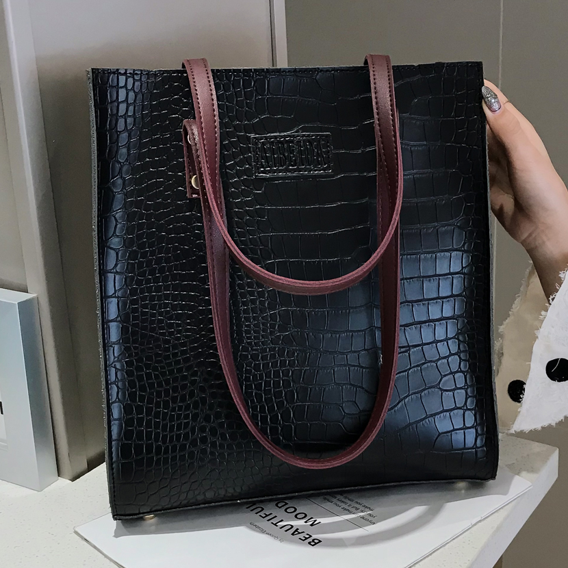 Crocodile Women Handbag PU Leather over Shoulder Lady Bag Luxury Designer  Female Crossbody Messenger totes for feminina 2019 New