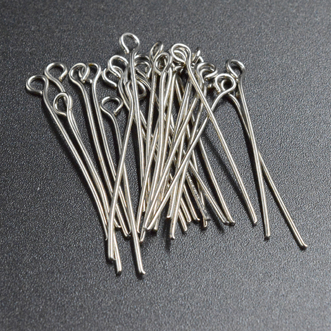 200pcs 30mm   Gauge Metal Heads Eye Pin For   Accessories Wholesale Supplies Gold Brown silver color Antique Bronze Rhodium ► Photo 1/6