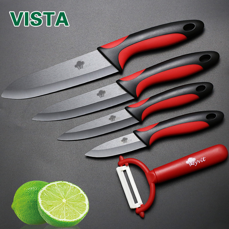 Ceramic Knife Kitchen Knives Set 3 4 5 6 inch +Peeler Zirconia Black Blade  Fruit Chef Knife Vege Cooking Tool - Price history & Review, AliExpress  Seller - MYVIT Official Store