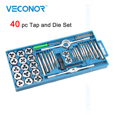 Tap and Die Set Alloy Steel Professtional Tools With Case Packed For Metalworking ► Photo 1/6