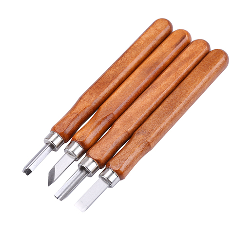 4pcs/lot Wood Carving Knife Chisel Woodworking Tools Carpenter Tools Fruit Food Crafts Arts Sculpture Scalpel Engraving Knife ► Photo 1/5