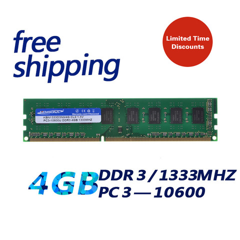 KEMBONA 240pin 1.5v 1333MHZ Brand new KBA brand Hot stock cheapest 4gb ddr3 A-M-D memoria 1333mhz Free shipping by Post Air ► Photo 1/1